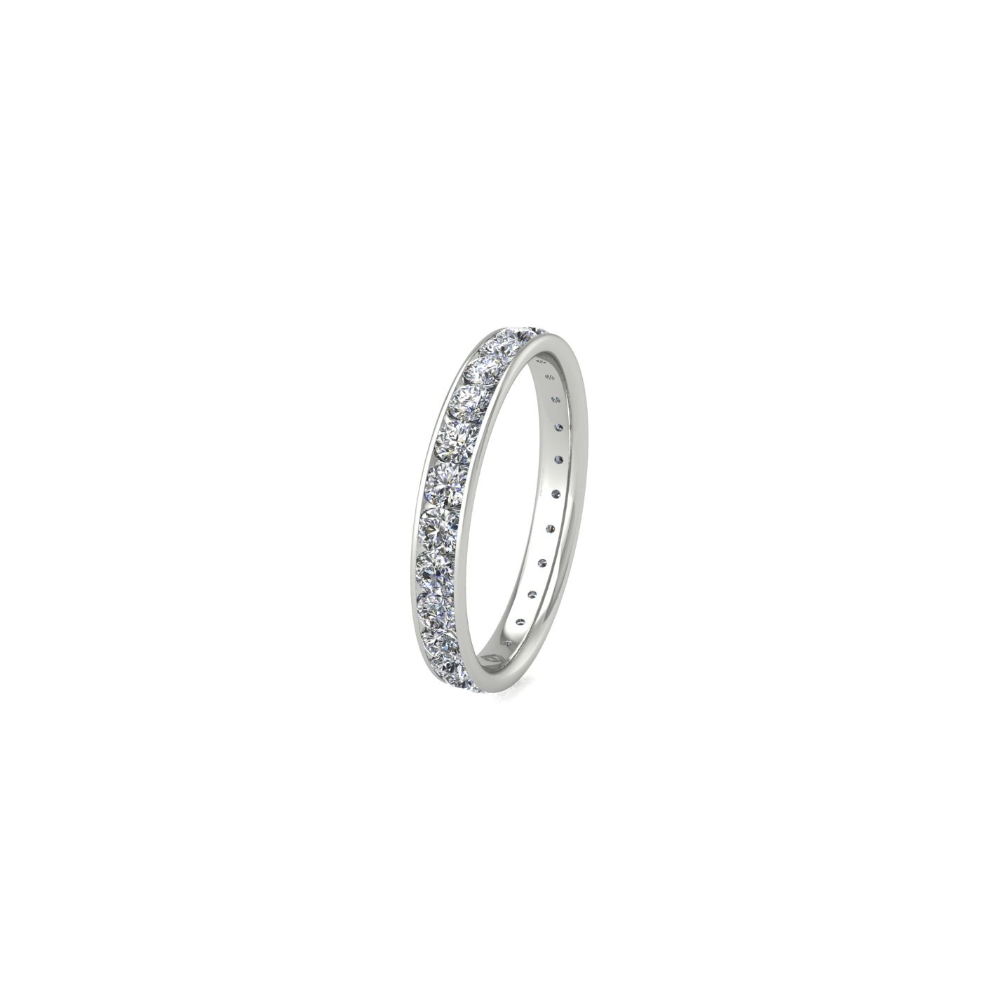 platinum 950 diamond channel set full eternity ring