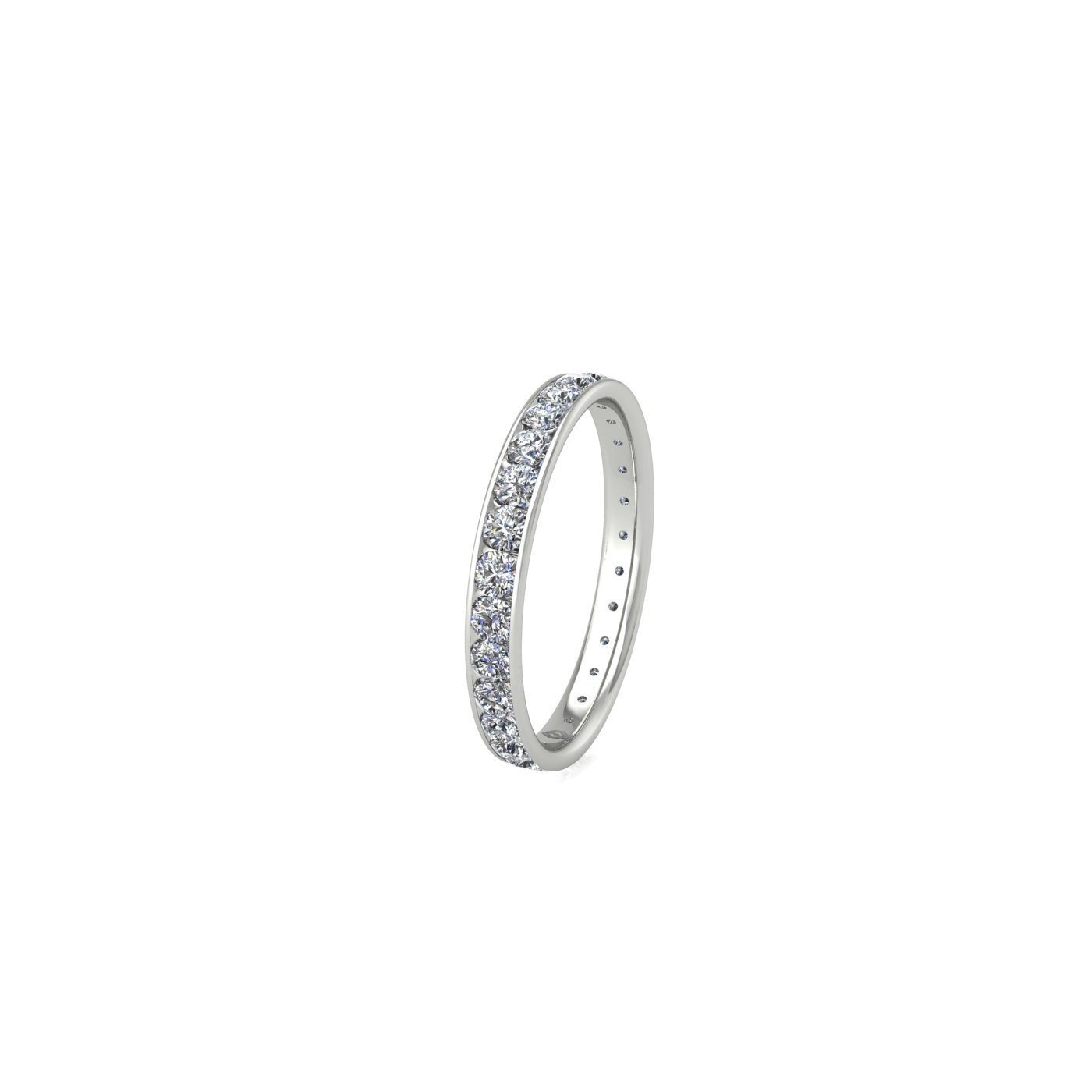 platinum 950 diamond channel set full eternity ring