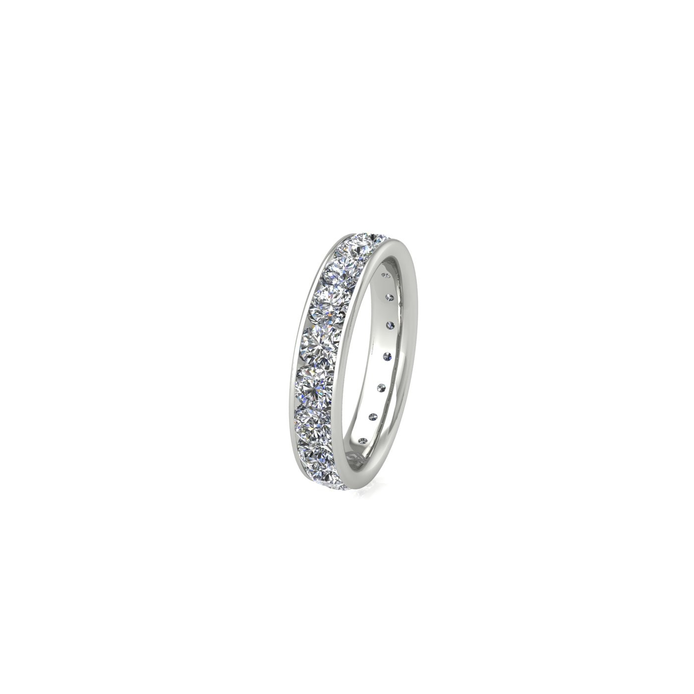 platinum 950 diamond channel set full eternity ring