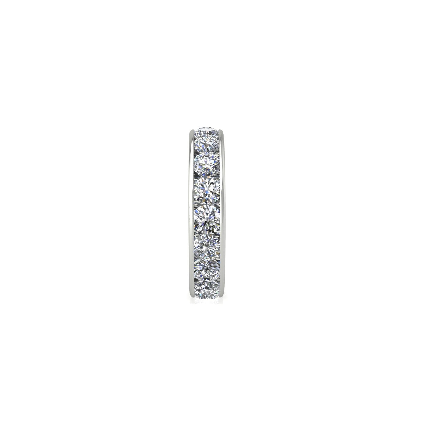 platinum 950 diamond channel set full eternity ring