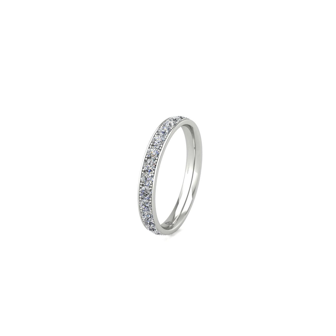 platinum 950 diamond channel set full eternity