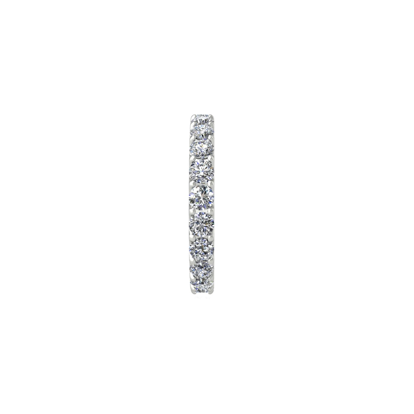 pt platinum  round shape diamond full eternity ring in u-prong setting