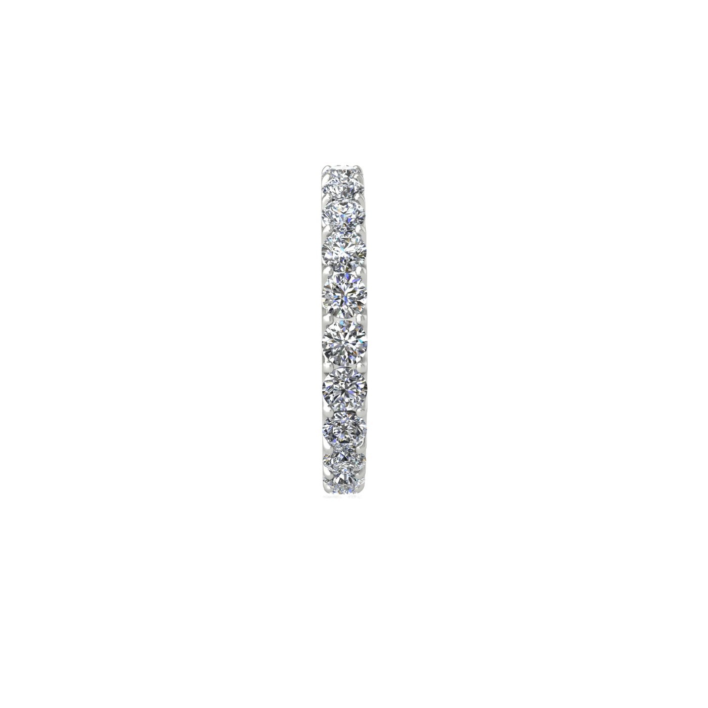 pt platinum  round shape diamond full eternity ring in u-prong setting