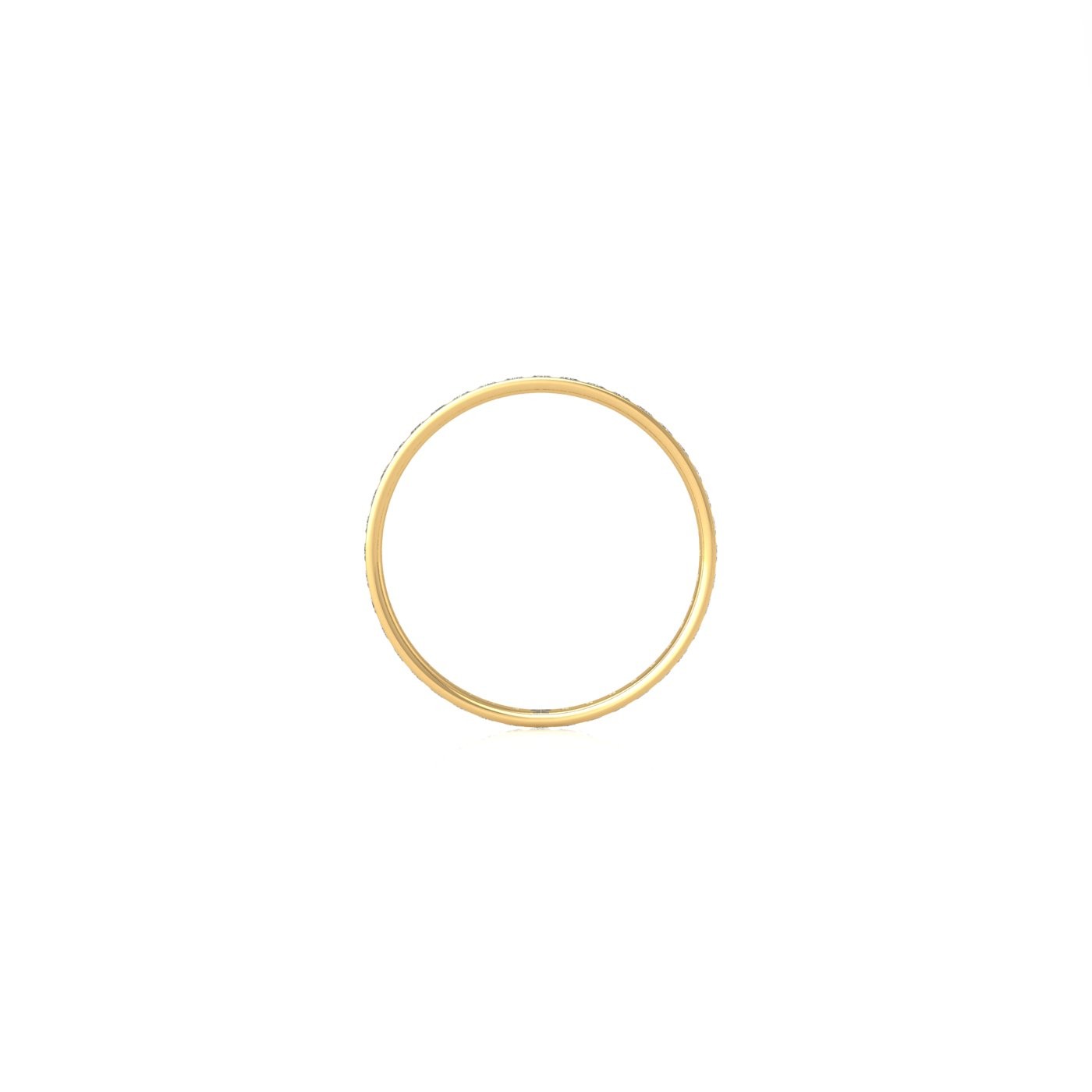 18k yellow gold  princess shape diamond channel set full eternity ring