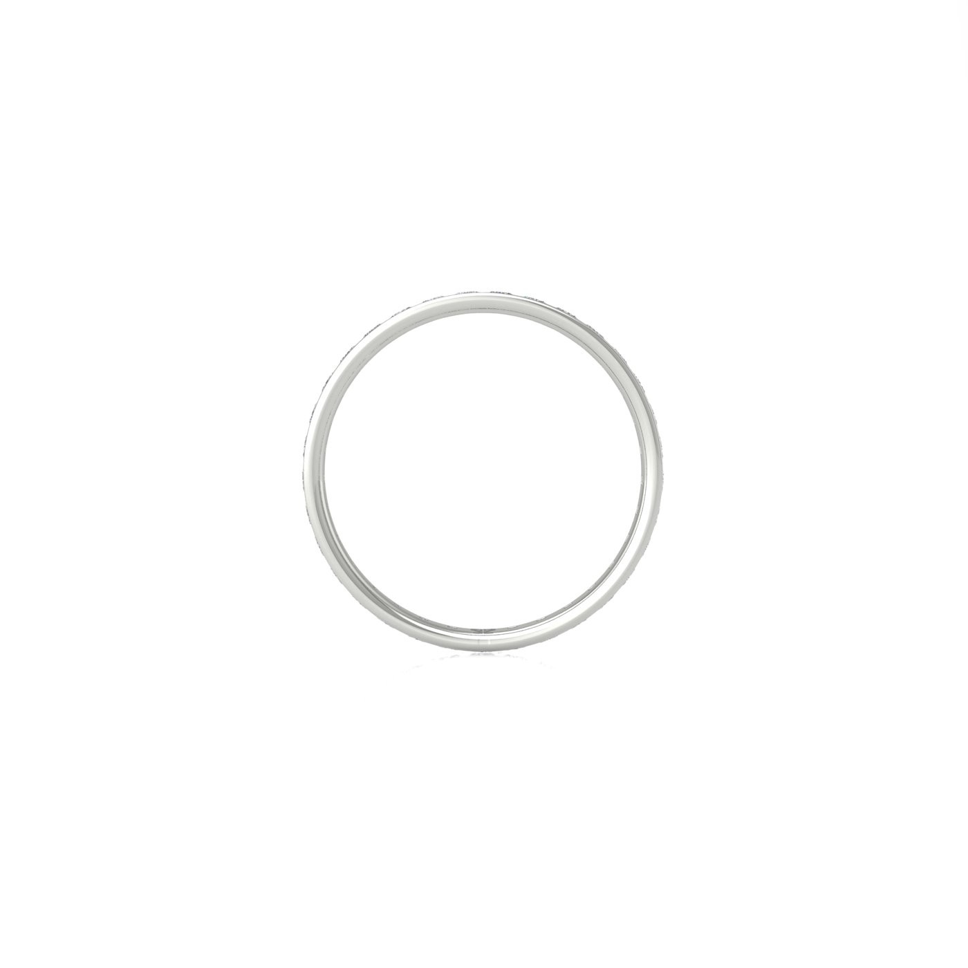 18k white gold  princess shape diamond channel set full eternity ring