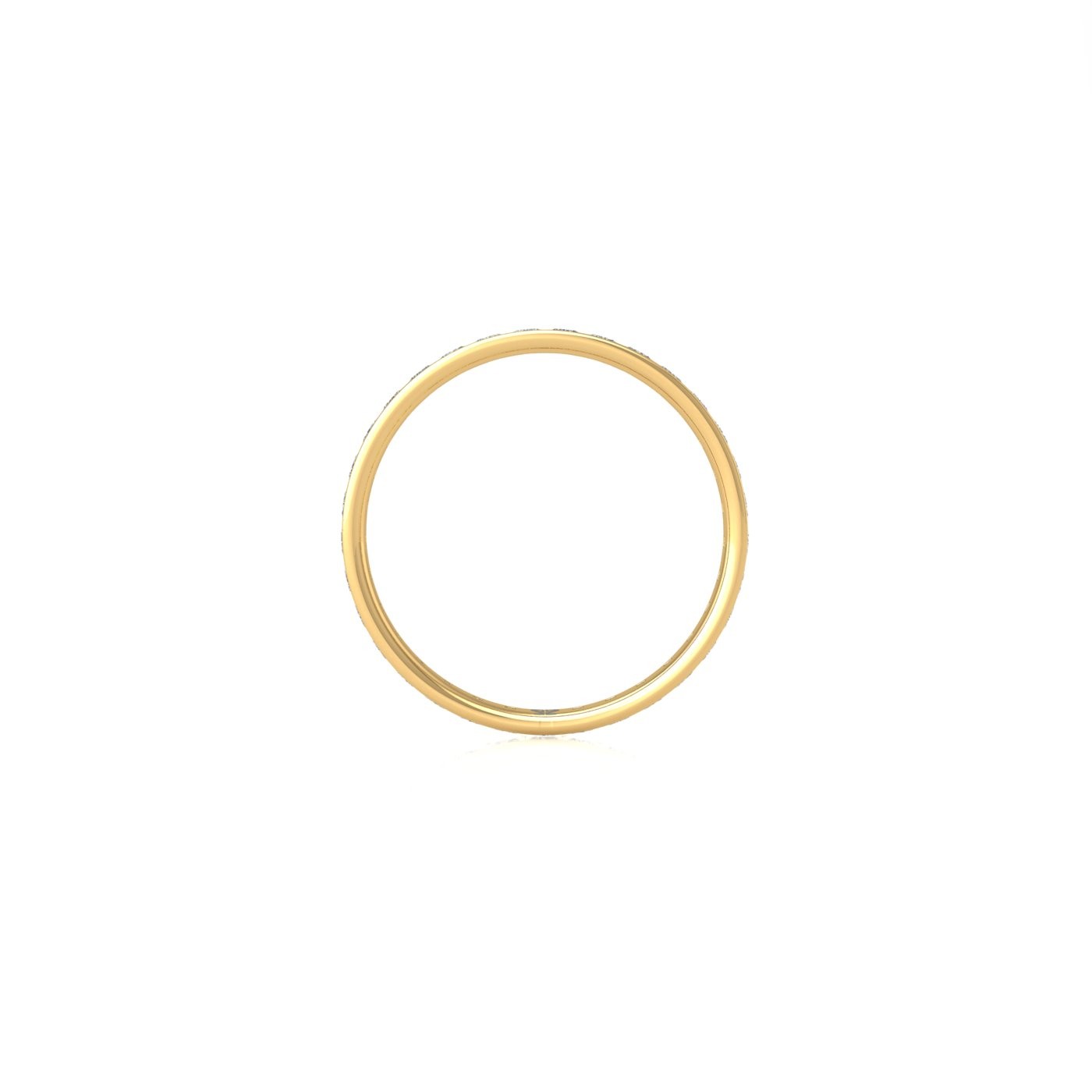 18k yellow gold  princess shape diamond channel set full eternity ring