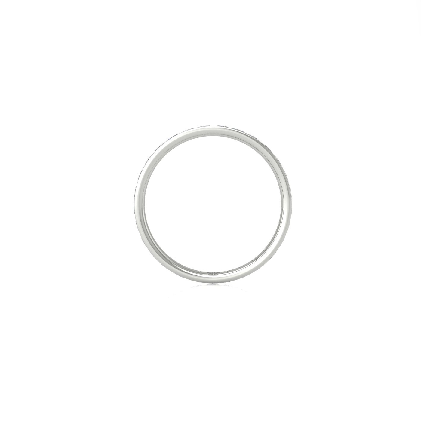 pt platinum  princess shape diamond channel set full eternity ring
