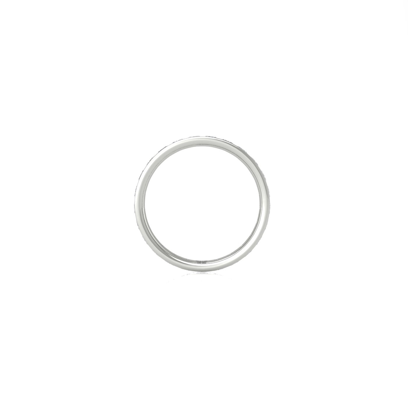 pt platinum  princess shape diamond channel set full eternity ring