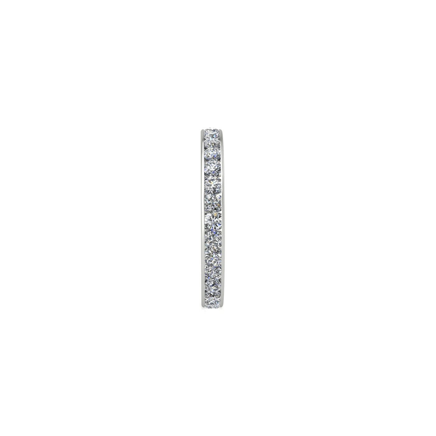 18k white gold  diamond channel set full eternity ring