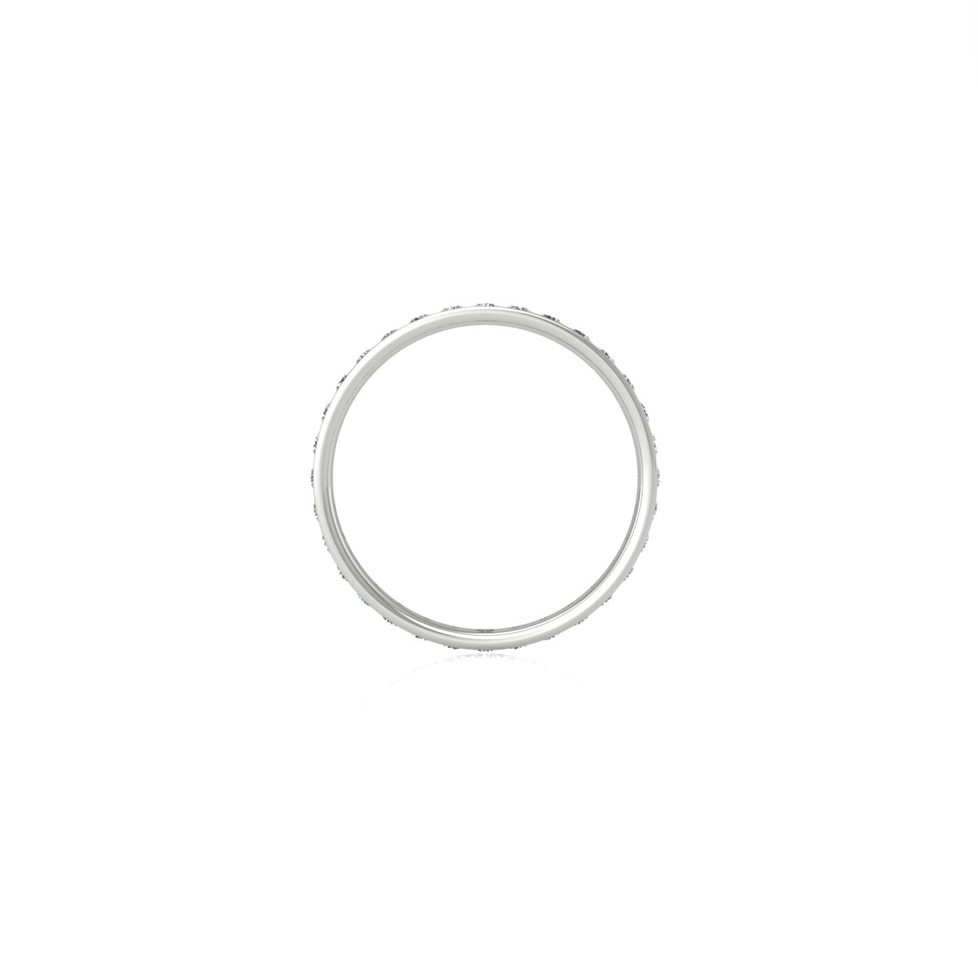 18k white gold  diamond channel set full eternity ring