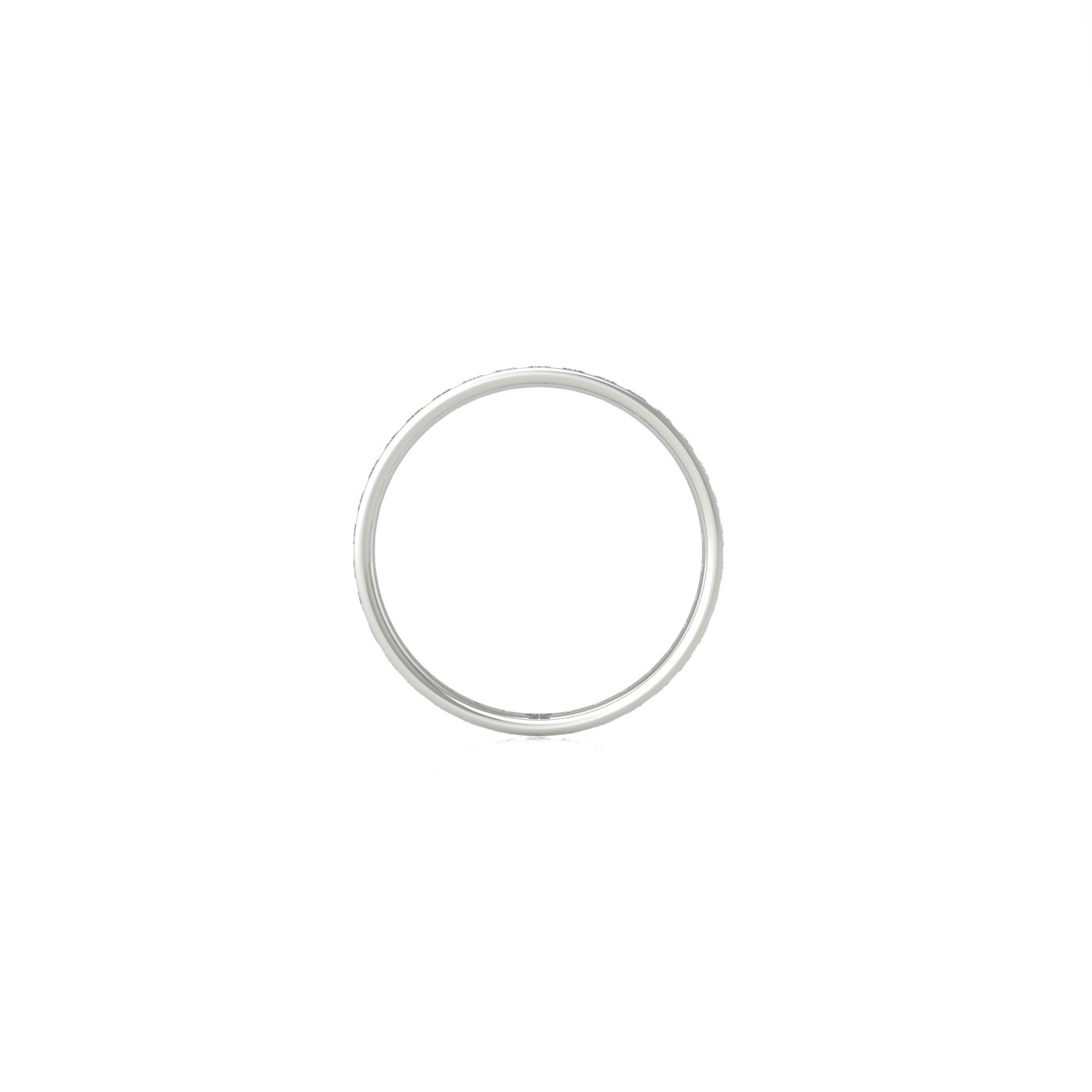 18k white gold  princess shape diamond channel set full eternity ring